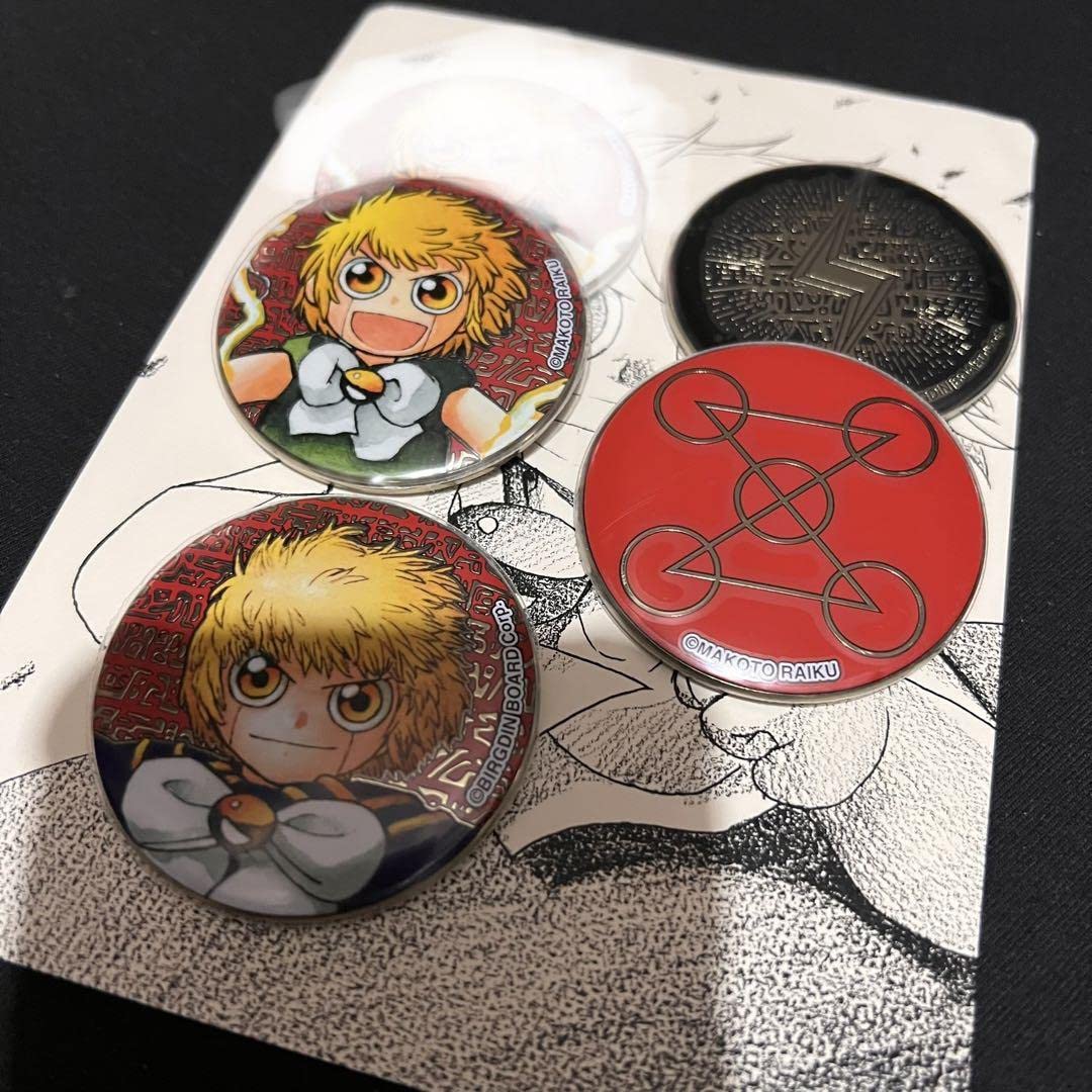 Amazon.co.jp: 金色のガッシュベル メタル缶バッジ ガッシュベル4個