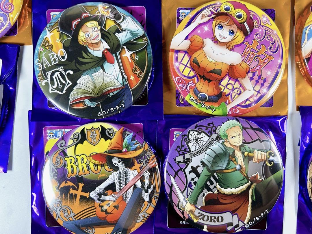 Amazon.co.jp: ワンピース ONEPIECE 輩缶バッジ ハロウィン ゾロ サボ