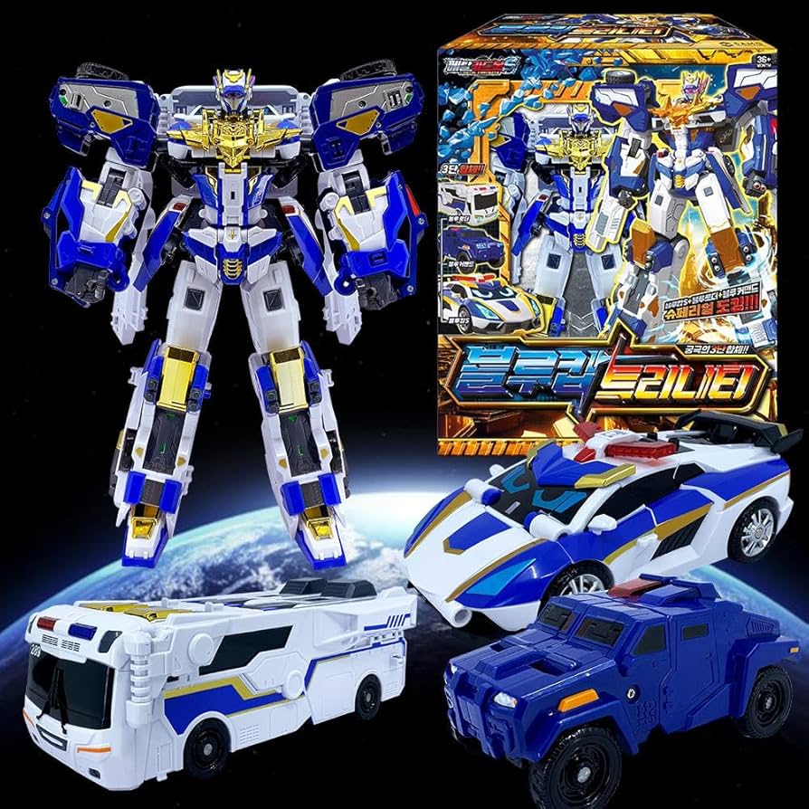 Amazon.co.jp: メタルカードボットS ブルーコップ トリニティ 変形