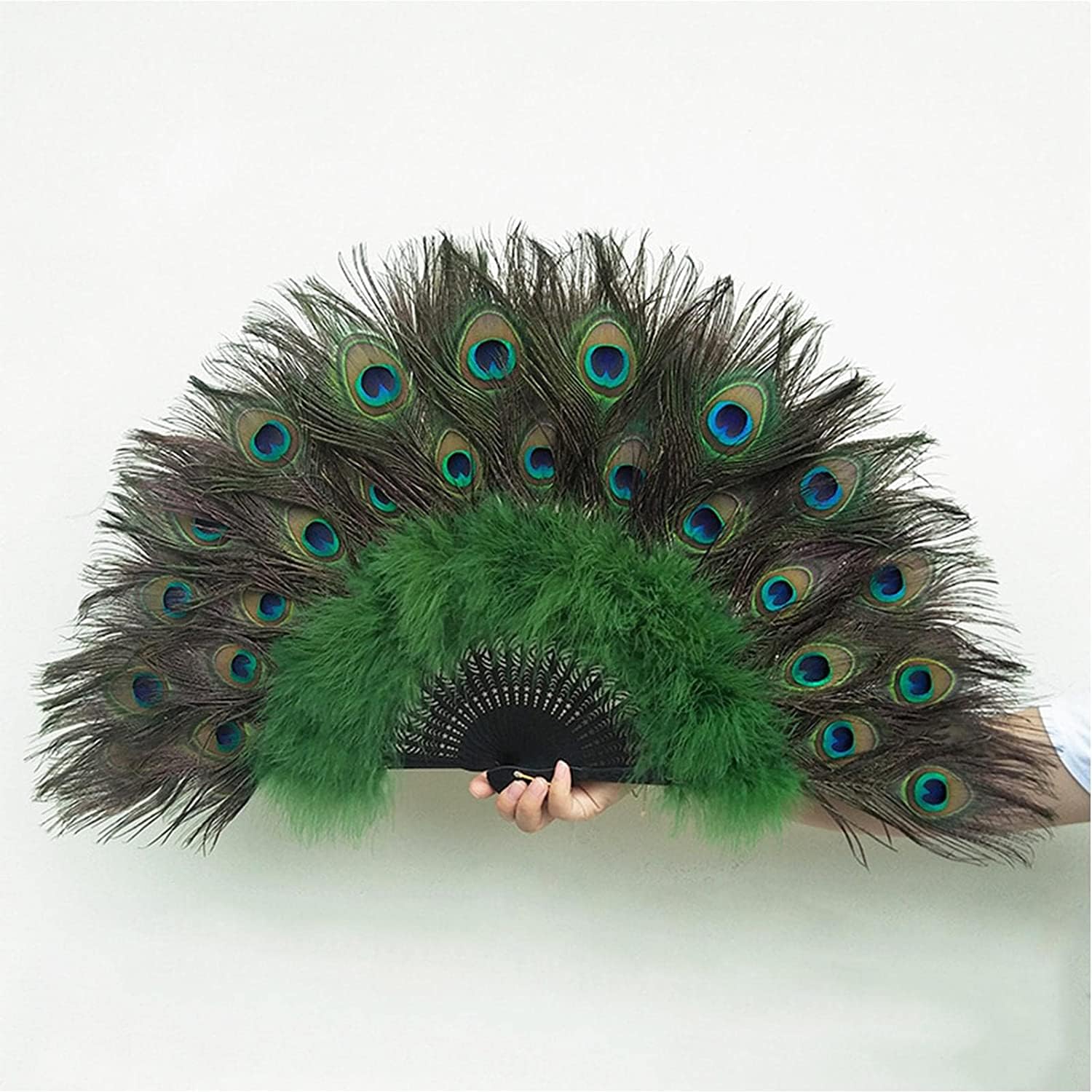 Amazon | OPNGGR(さちえ) 天然の孔雀の羽 25-30cm 20個 羽根 目玉羽