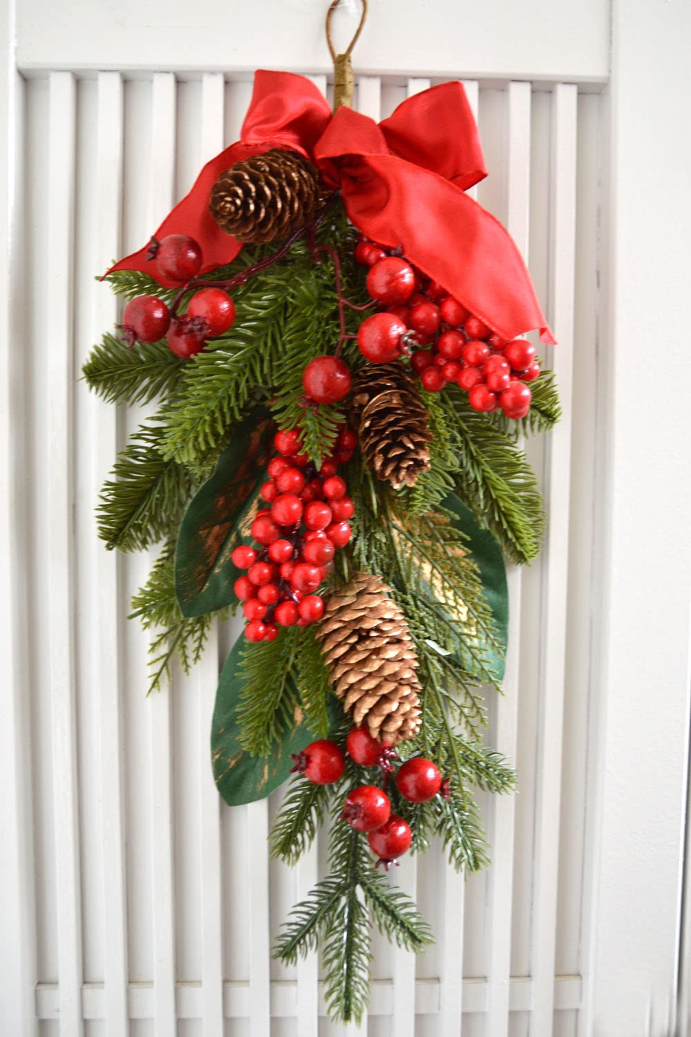Amazon｜クリスマス スワッグ 壁飾り 壁掛け X'mas ドア飾り アート