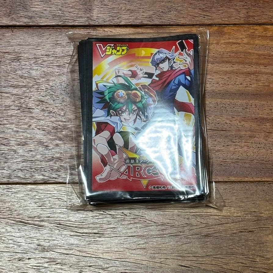 遊戯王 ARC-V 榊遊矢 赤馬 スリーブ ガガガ学園 赤 70枚