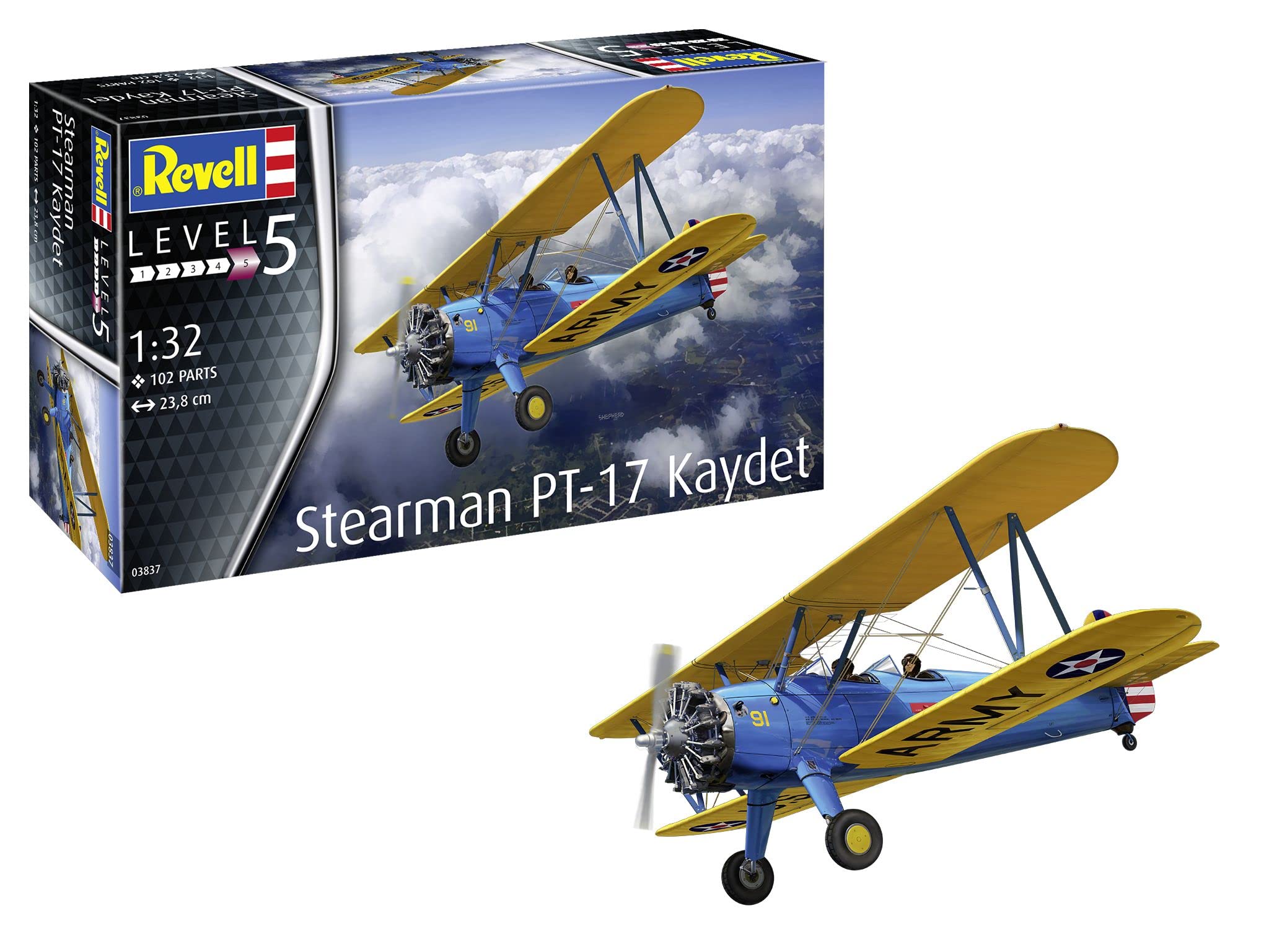 Amazon | ドイツレベル 1/32 アメリカ海軍 ステアマン PT-17ケイデット