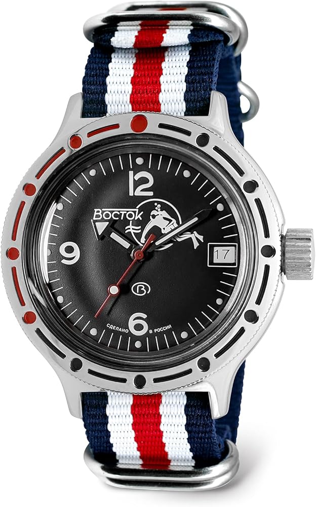 Amazon.com: Vostok | Scuba Dude Amphibian Automatic Self-Winding