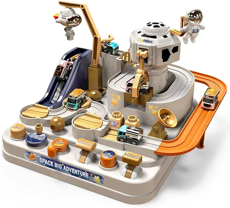 Amazon | 知育玩具 3歳4歳5歳6歳 車 おもちゃ レース トラック大冒険