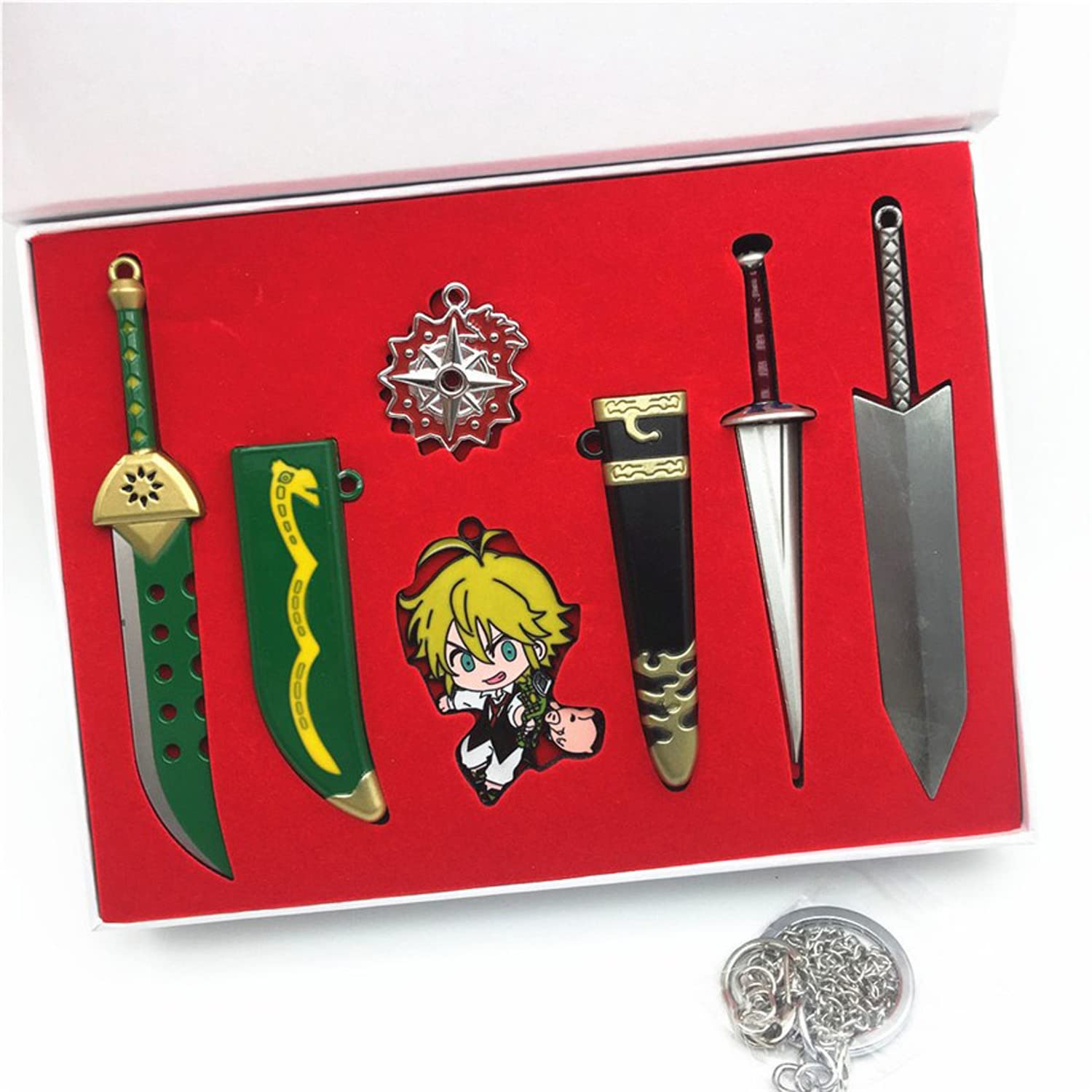Amazon.co.jp: 七つの大罪 キーホルダー メリオダス 神器 刃折れの剣