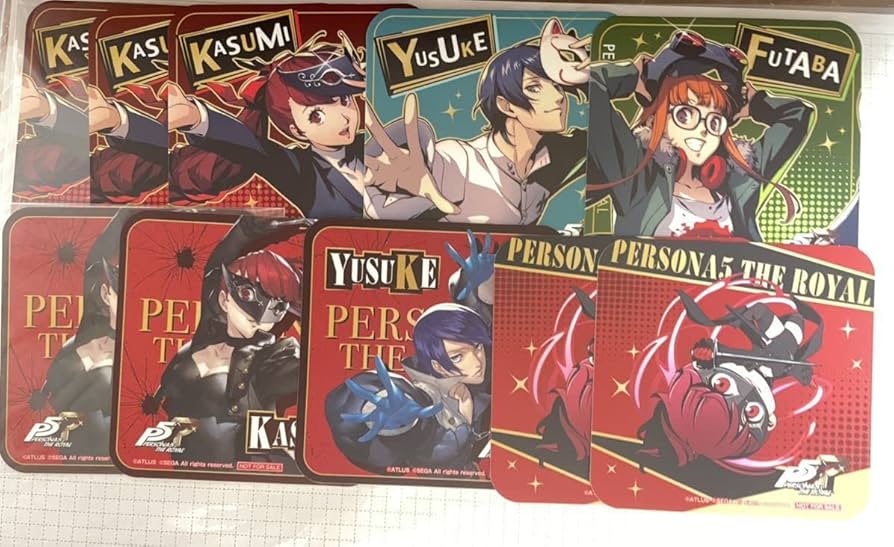 コンプセット ペルソナ5 P5 P5A セガ コラボ カフェ コースター コンプ