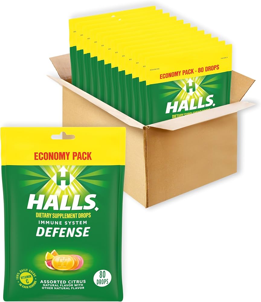 Amazon.com : HALLS Defense Assorted Citrus Vitamin C Drops
