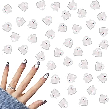 Amazon | ネイルパーツ おばけ 100個セット 3D 立体 可愛い 幽霊