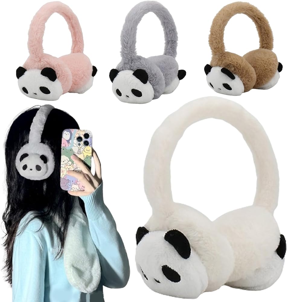 Amazon.co.jp: キッズ イヤーマフ 防寒 耳当て 子供 パンダ 耳あて