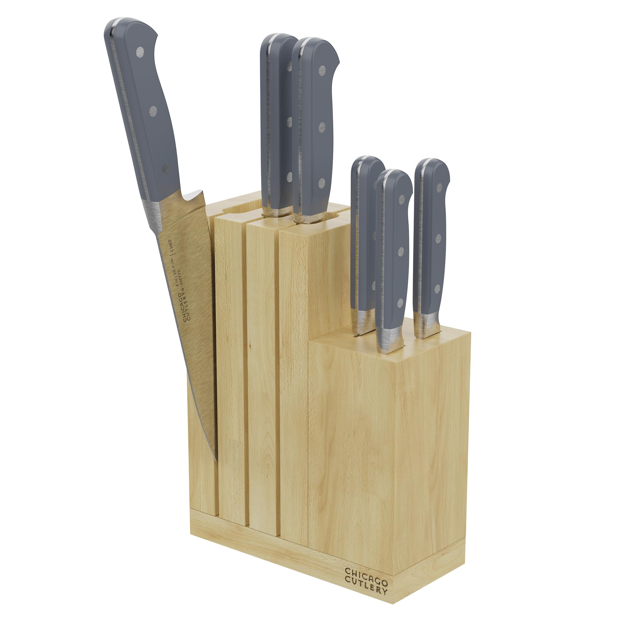 Amazon.com: Chicago Cutlery Halsted (7-PC) Steak Knives & Wooden