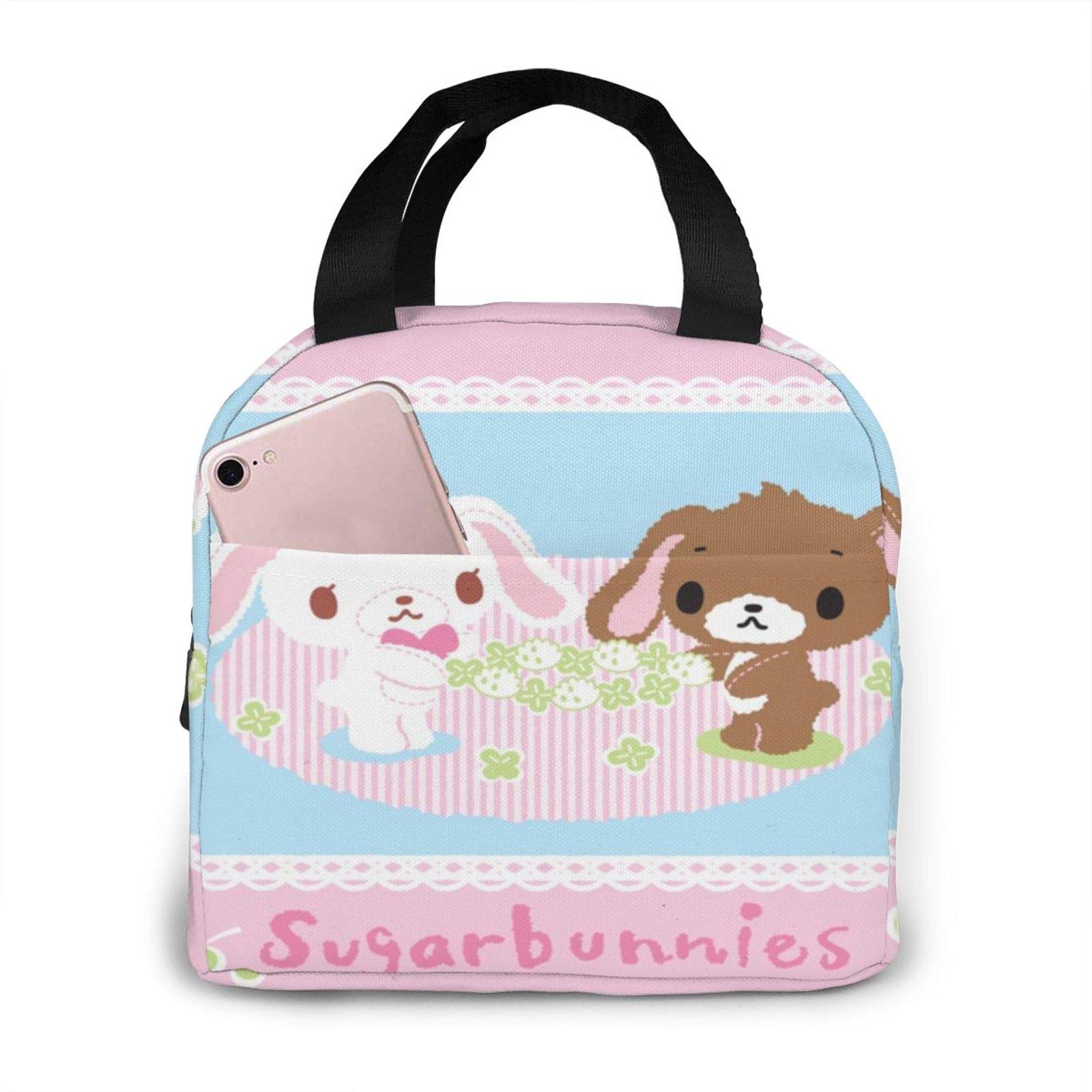 Amazon｜シュガーバニーズ (2)ハンドバッグ ポータブルランチバッグ