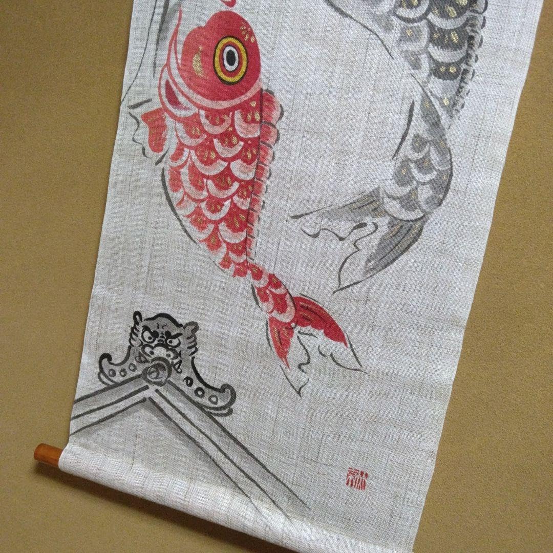 型染タペストリー40・ほたる 京都くろちく くろちく タペストリー