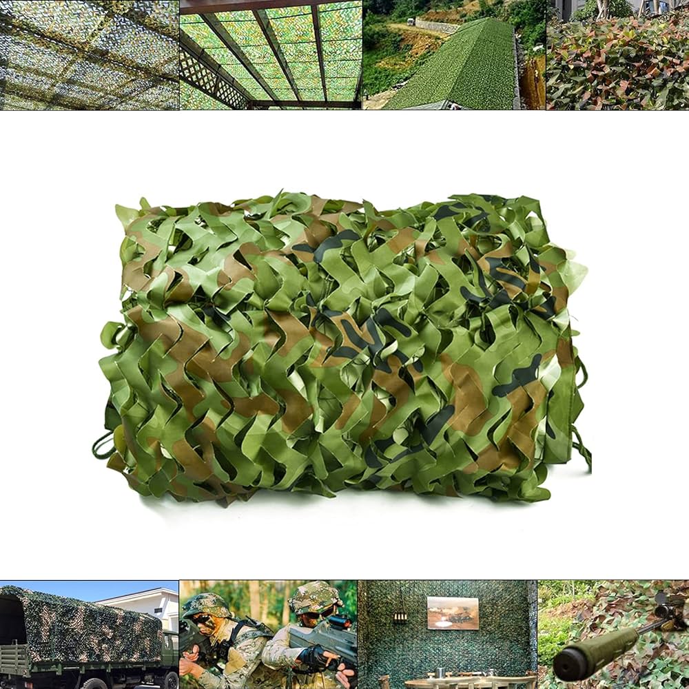 Amazon | カモフラージュネット 2x3m、3x3m、3x4m、3x5m 迷彩ネット