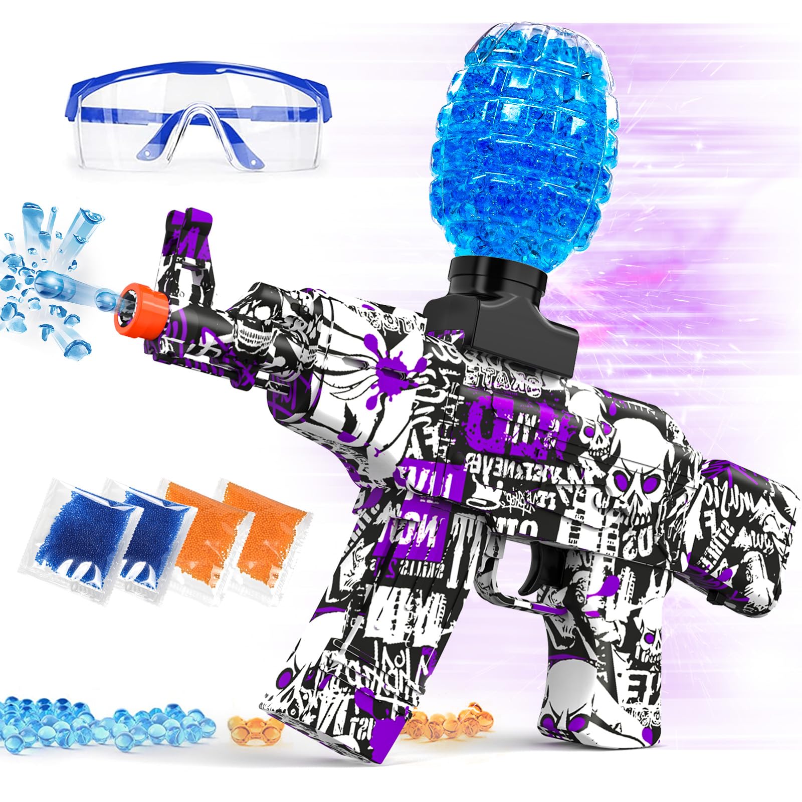 Amazon.com: Anstoy Electric Gel Ball Blaster, High-Speed Gelfire