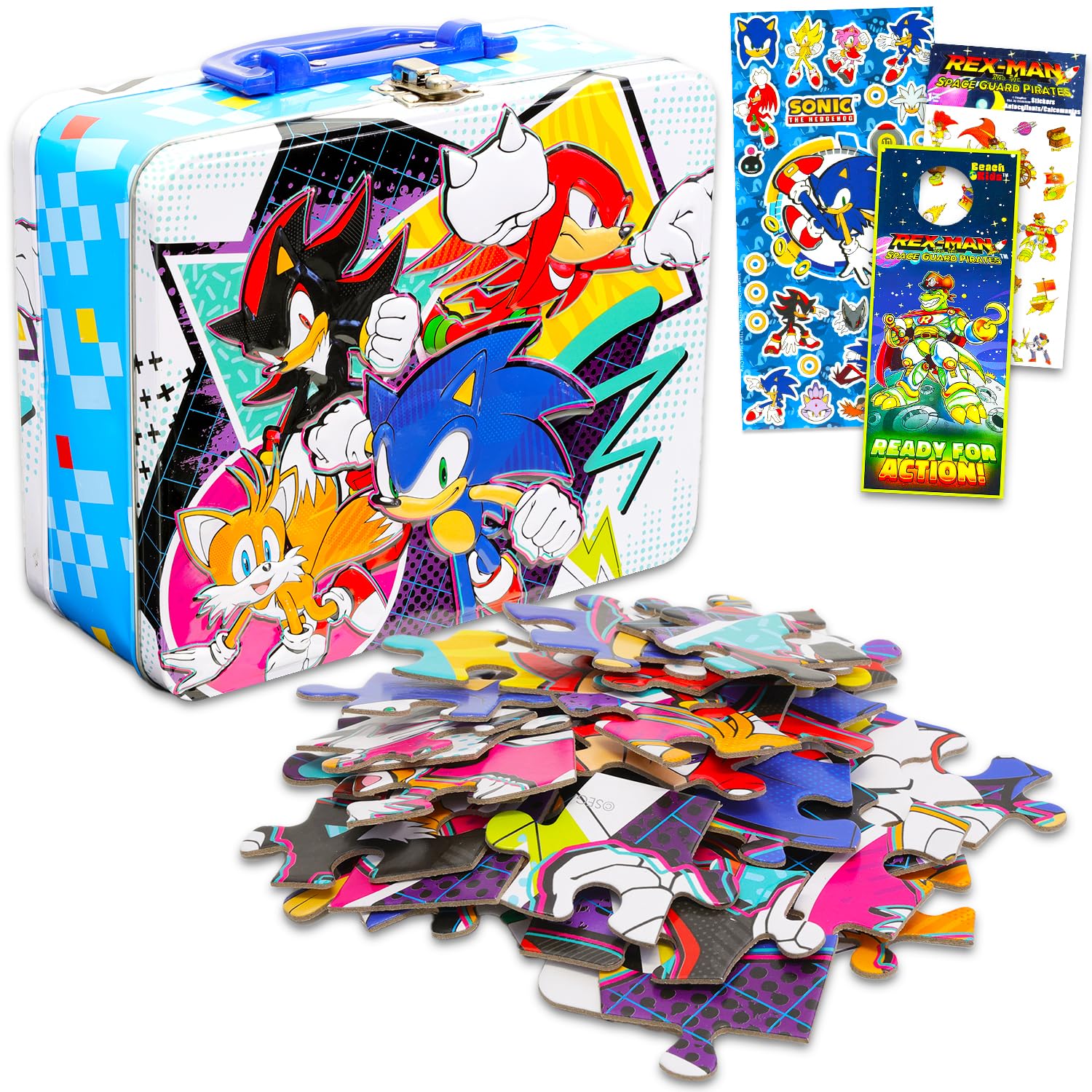 Amazon.com: Sonic the Hedgehog Tin Lunch Box Puzzle Bundle - Sonic