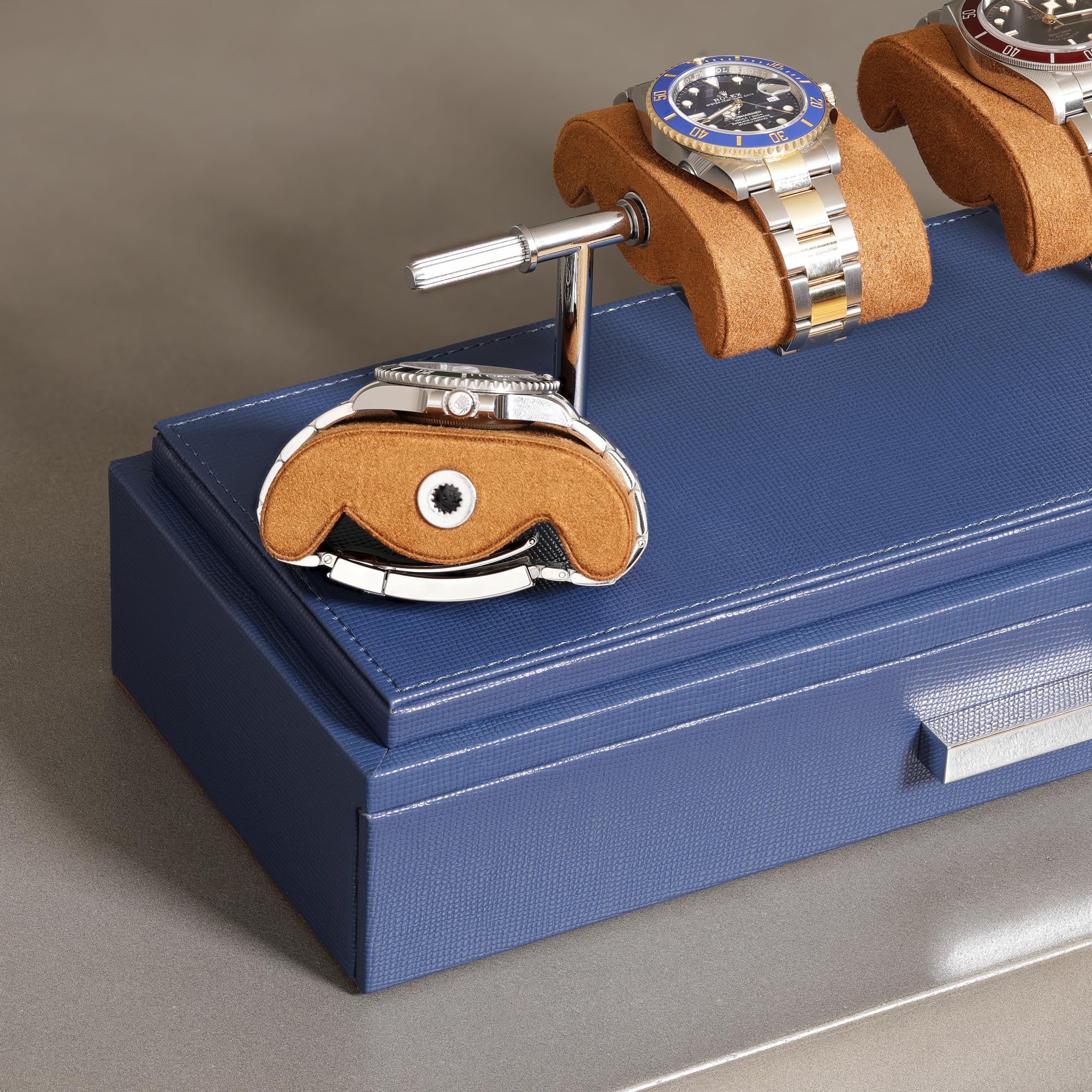 Amazon.co.jp: ROTHWELL 高級腕時計ディスプレイケース 4つの腕時計用