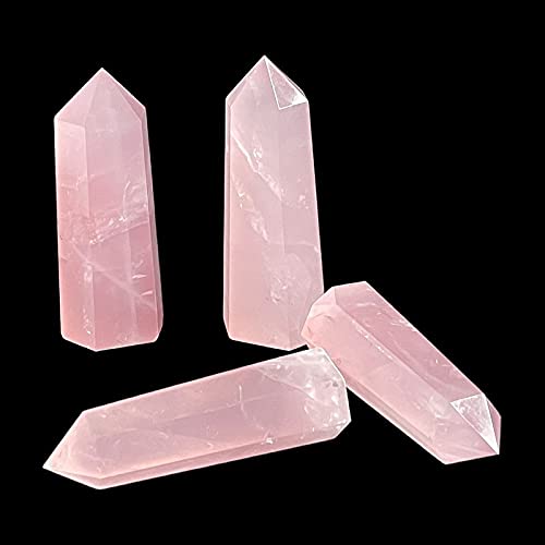 Amazon.co.jp: 8-9cm 水晶 天然ローズクォーツ クリスタルタワー