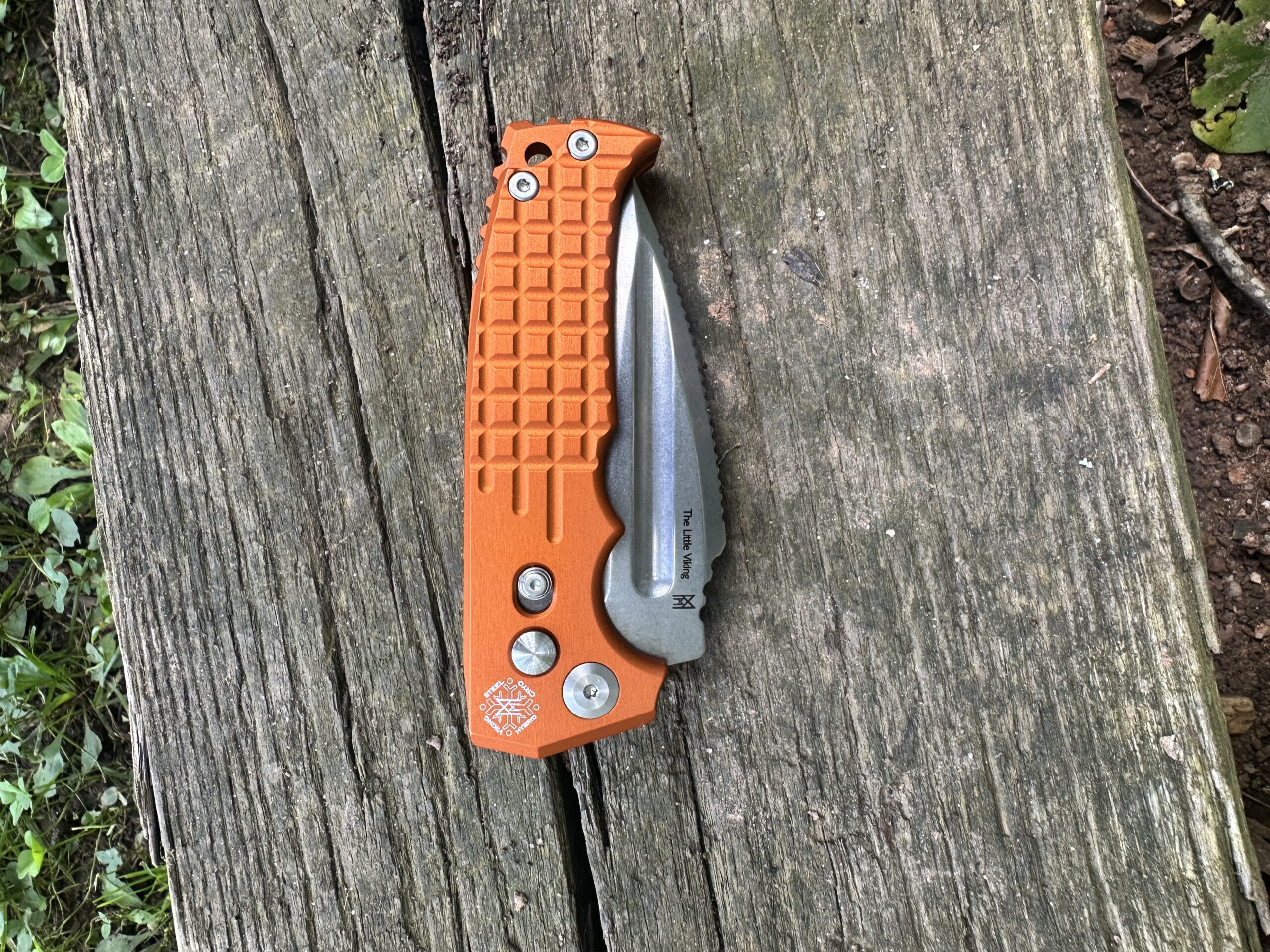 Midgards Messer- Little Viking Automatic!! Orange - Midgards
