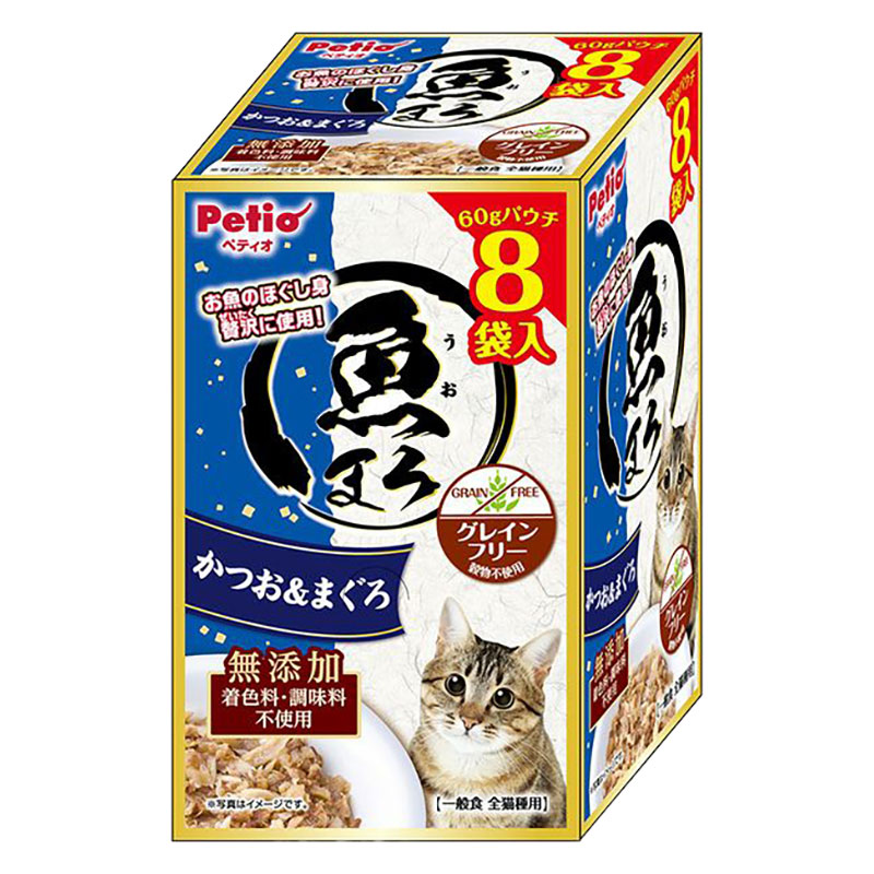 魚まろ かつお&まぐろ 60g×8袋 ｜ ミスターマックスオンラインストア