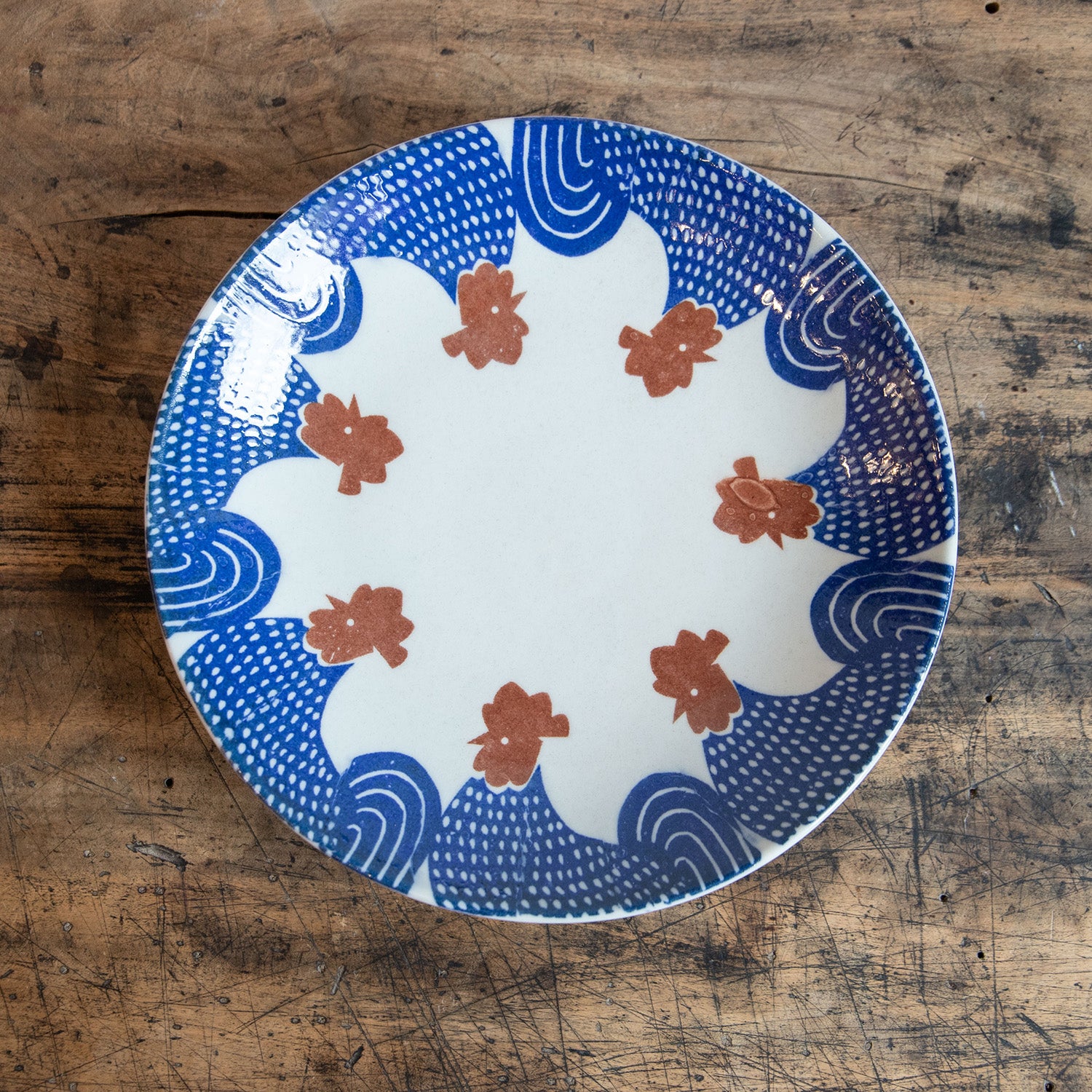 KATA KATA/カタカタ 倉敷意匠計画室 印判手 七寸皿 (群れ