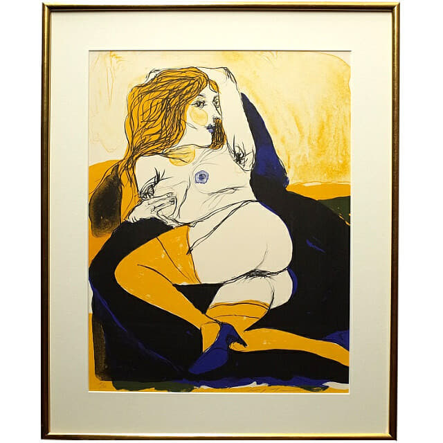 池田満寿夫 版画集「MIXED FRUIT」リト9点セット、デッサン入り詩画集