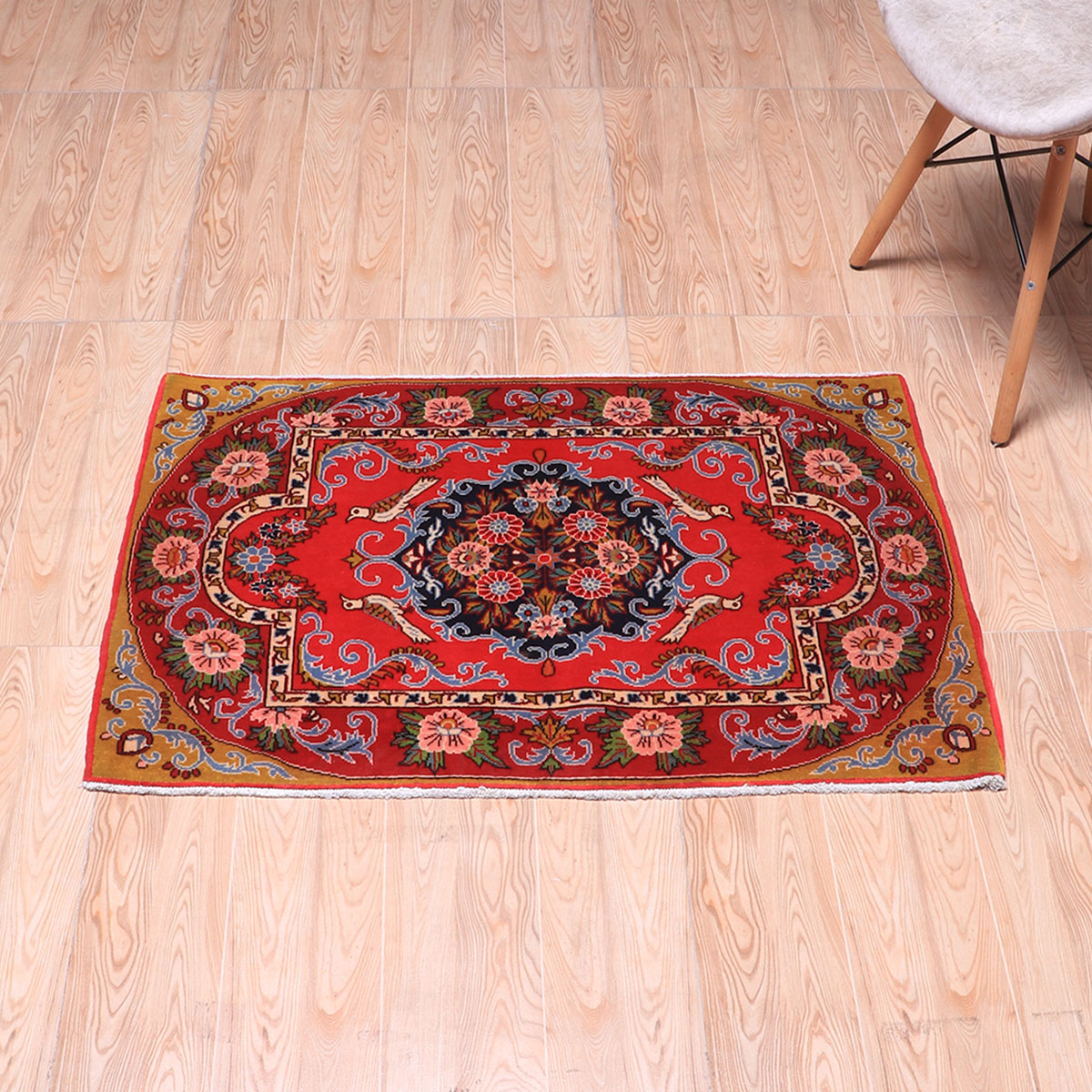 ペルシャ絨毯 (カーシャーン) 97×67cm（FS-70052） – ギャッベ