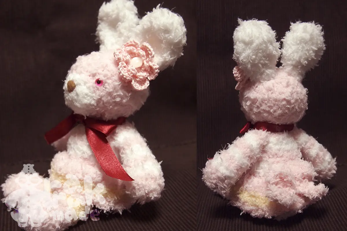 ふわふわうさぎのあみぐるみと編み図 | rarakmade