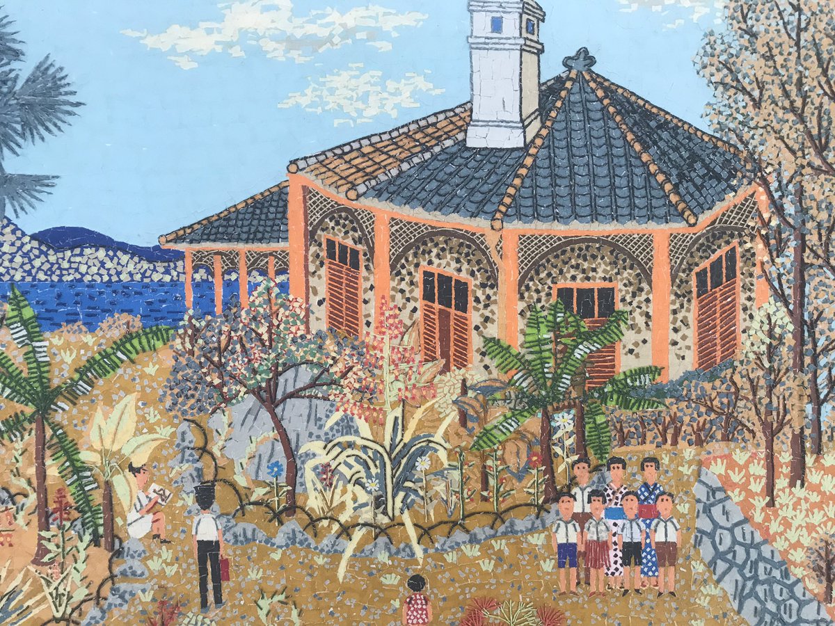 山下清さんの貼り絵作品「グラバー邸」✨ 本日、ようやく完成致しまし