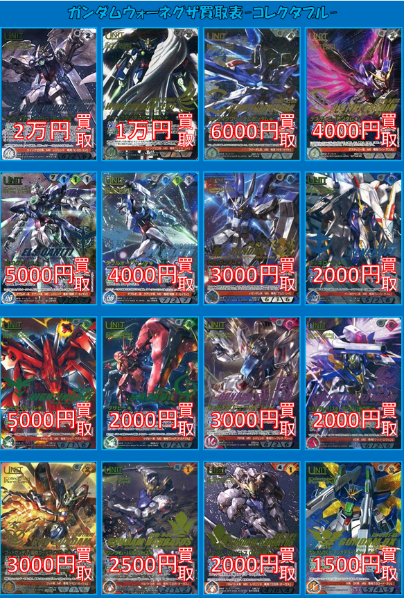 カードランド買取情報 #ガンダムウォー】 「ガンダムウォーネグザ