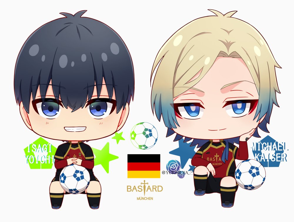 潔世一 🌱 ミヒャエル・カイザー 🌹 ミニキャラ SD #ブルーロックFA