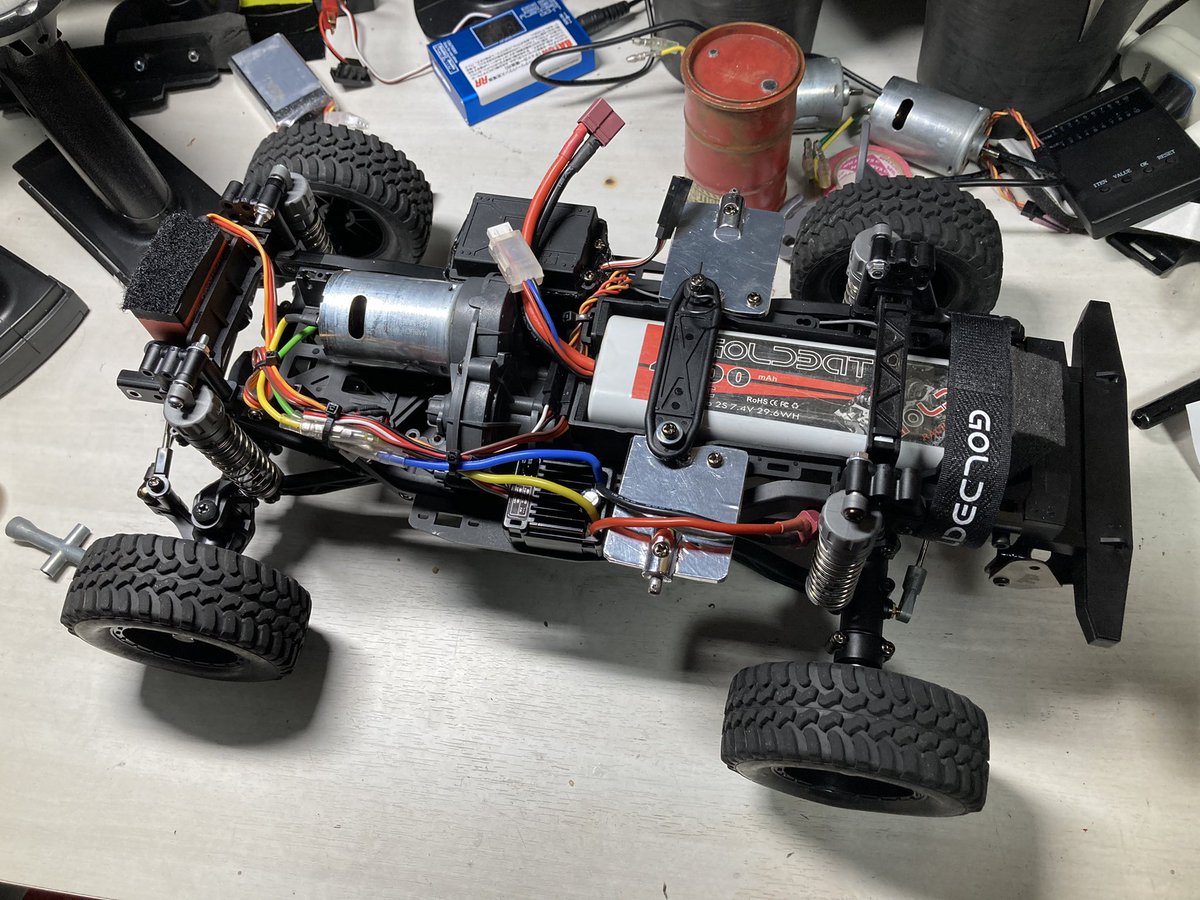 CC-02ビートルボディマウント完了。 #タミヤRC #tamiyarc #cc02