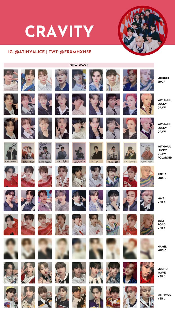 CRAVITY [NEW WAVE] — photocard template / wishlist 221114 ver