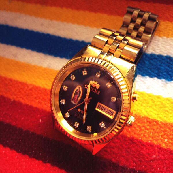 オリエントの海外モデル。これは俺のだけど、Kのはマリアがデカい