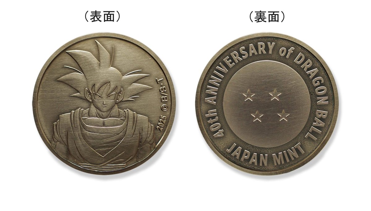 プルーフ貨幣セット 40周年記念 2種類　造幣局 ドラゴンボール 2025