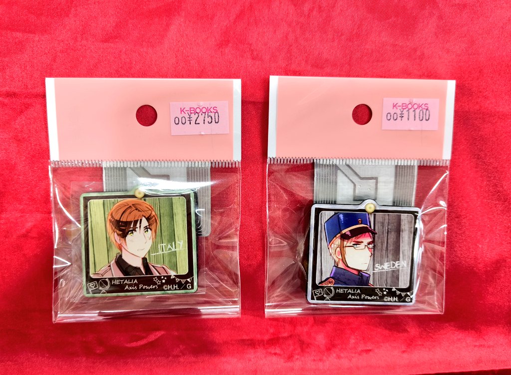 入荷情報】 『 #ヘタリア 』 〇ぷくっとバッジコレクション 〇ラバー