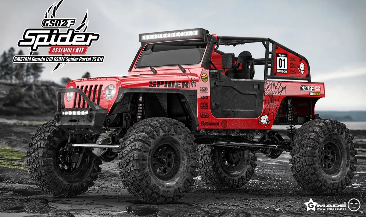 欲しい】Gmade 1/10 GS02F SPIDER PORTAL TS KIT 〜 ロングホイール