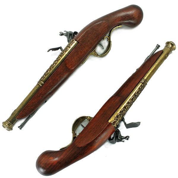 DENIX モデルガン 古式銃 2丁セット フリントロック 2-1196/L