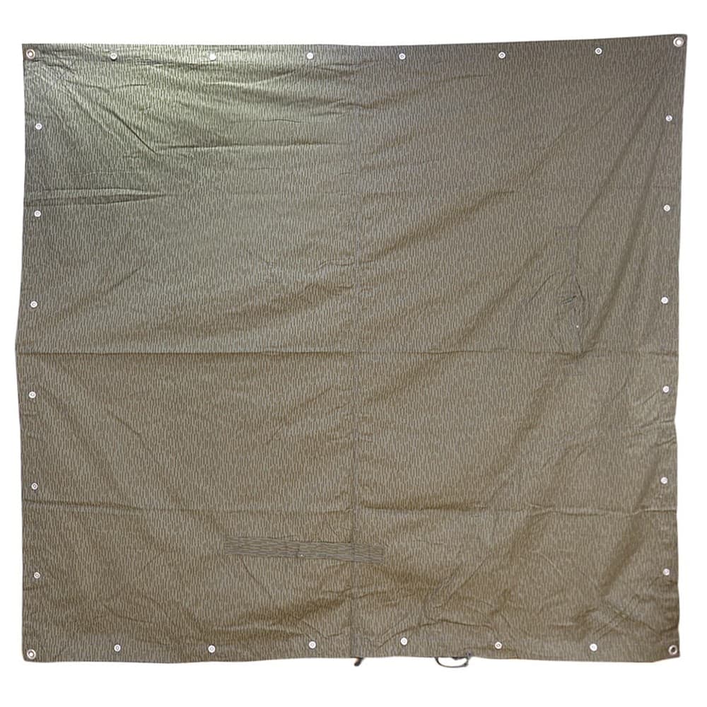 ドイツ軍放出品 テントシート 軍幕 Strichtarn レインカモ