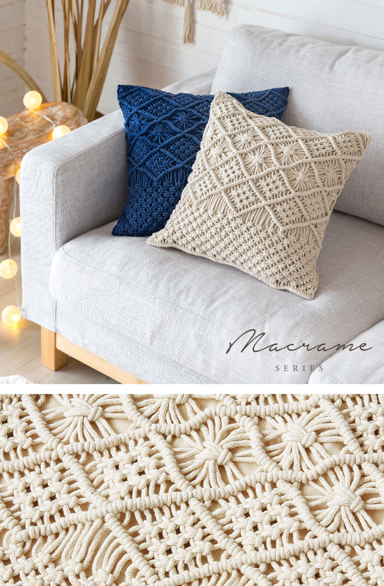 7点 オシャレ ハンドメイド セット 手編み クッション インテリア 北欧