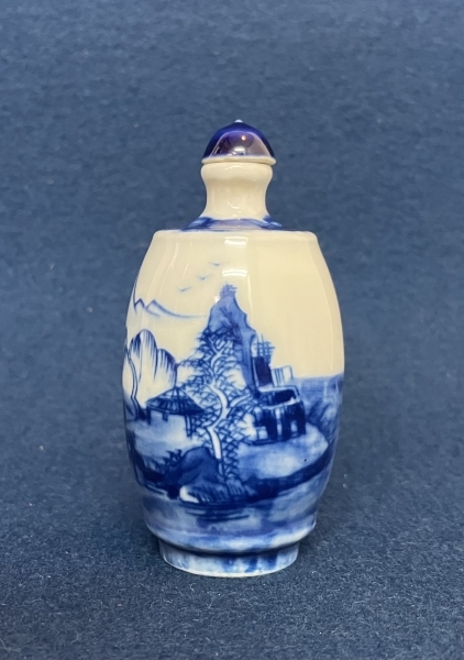 中国／鼻煙壺 染付山水|サムライオークション