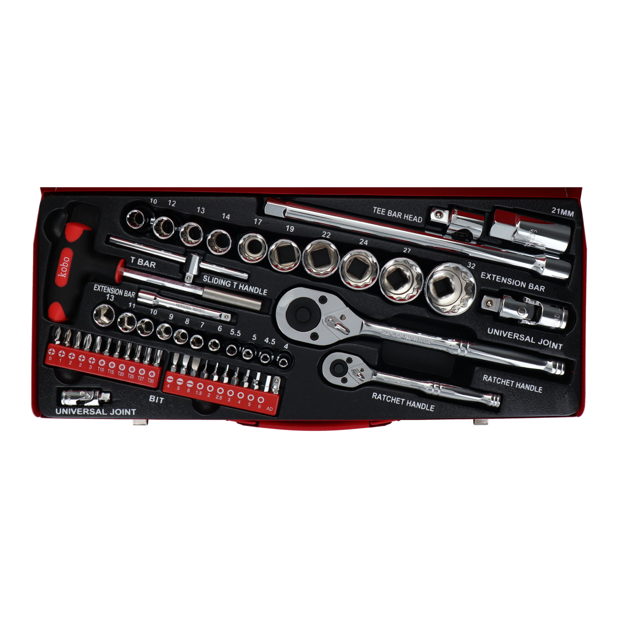 20-971 ソケットレンチ ソケット＆ビットセット 54pcs.本格派ソケット