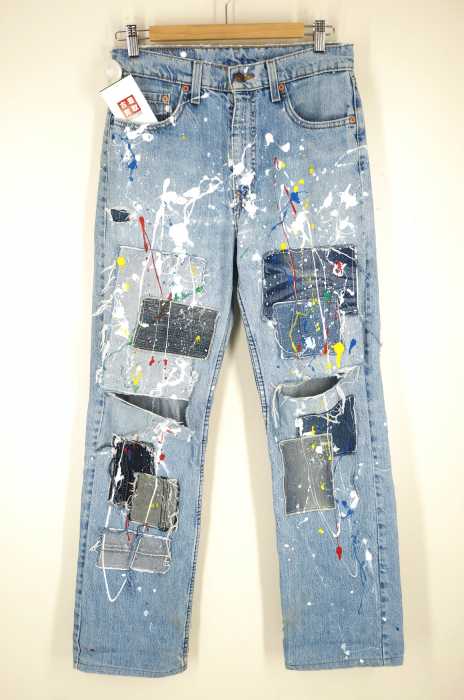 Levi's（リーバイス） ペイント ダメージ加工 パッチワークデニム