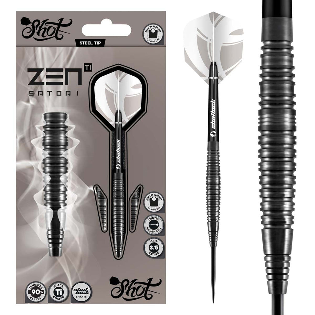Buy Zen Satori Steel Tip Dart Set-90% Tungsten Barrels Online