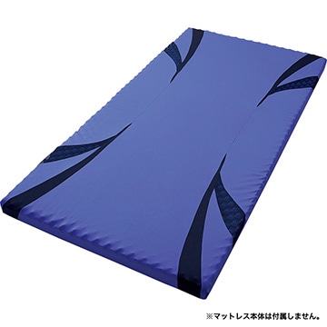 エアー01] マットレス ／HARD （シングル）8×97×195cm ブルー 表地