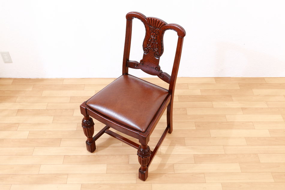 バルボスレッグ オークダイニングチェア6脚セット｜アンティーク家具