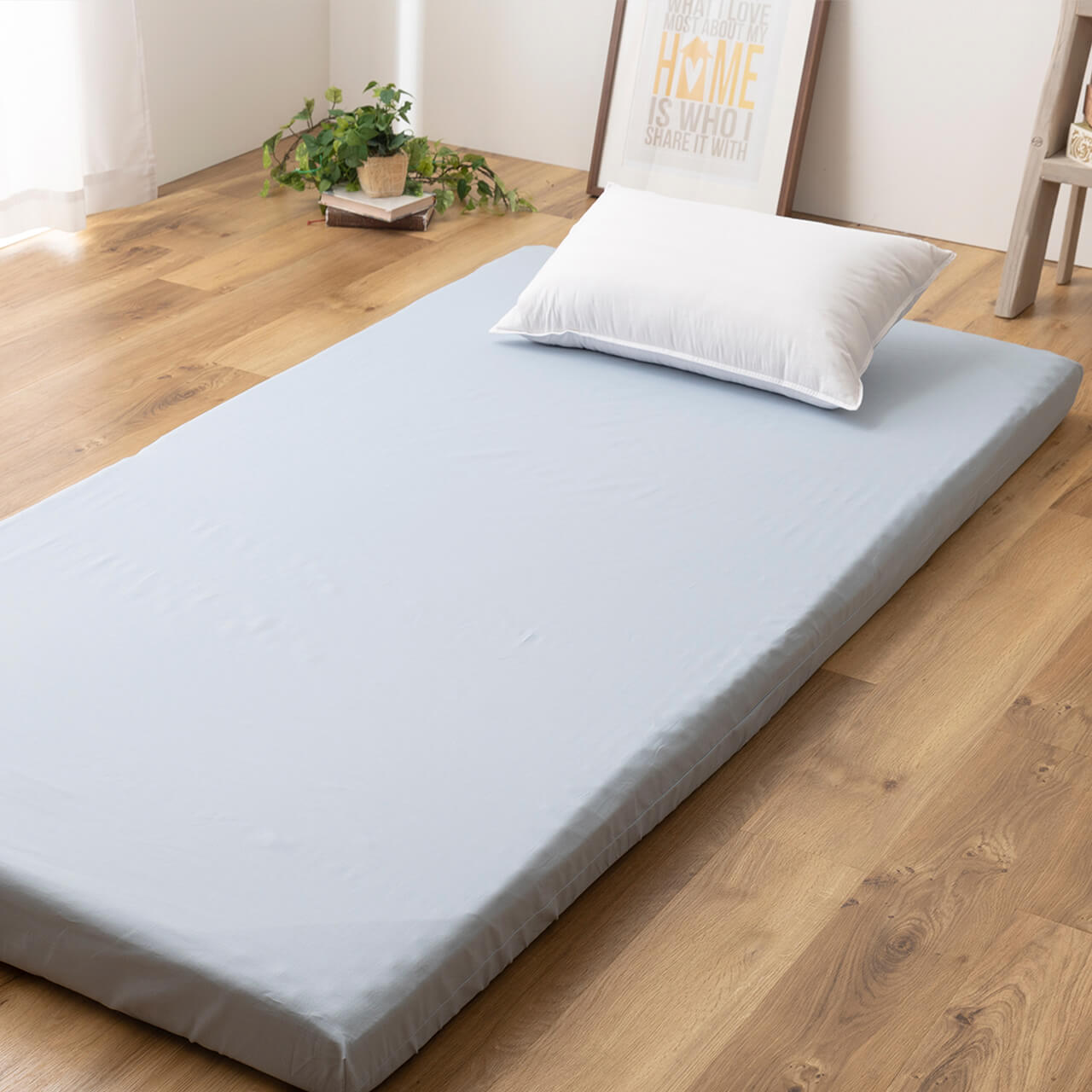 速乾 薄型ボックスシーツ / 薄型マットレス用 マチ付きワンタッチ