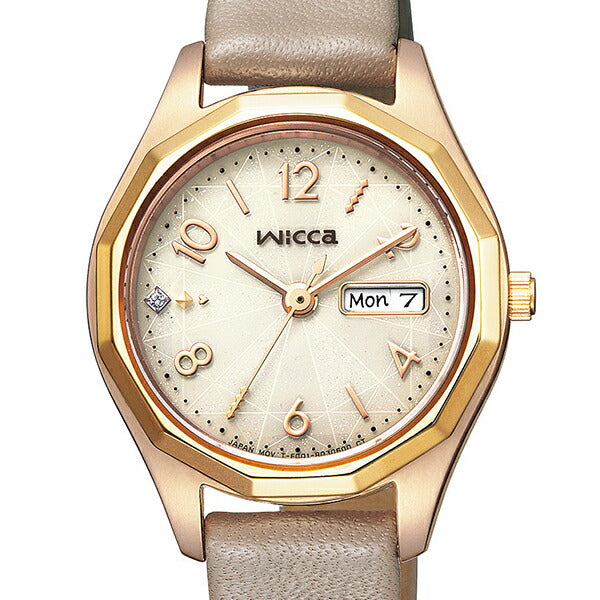 シチズン ウィッカ 多角形ベゼル KH3-525-90 レディース ソーラー