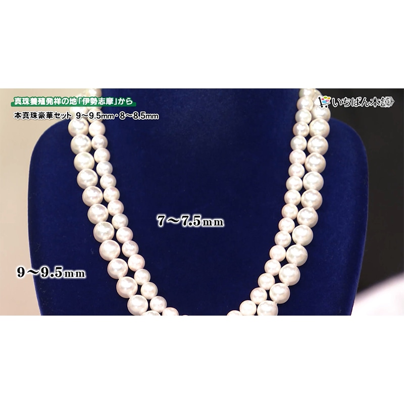 伊勢志摩産本真珠4点セット（9.0～9.5mm）(イヤリング): 宝飾