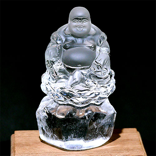 楽天市場】☆置物一点物☆【彫刻置物】七福神 布袋 水晶 (EX) (台付